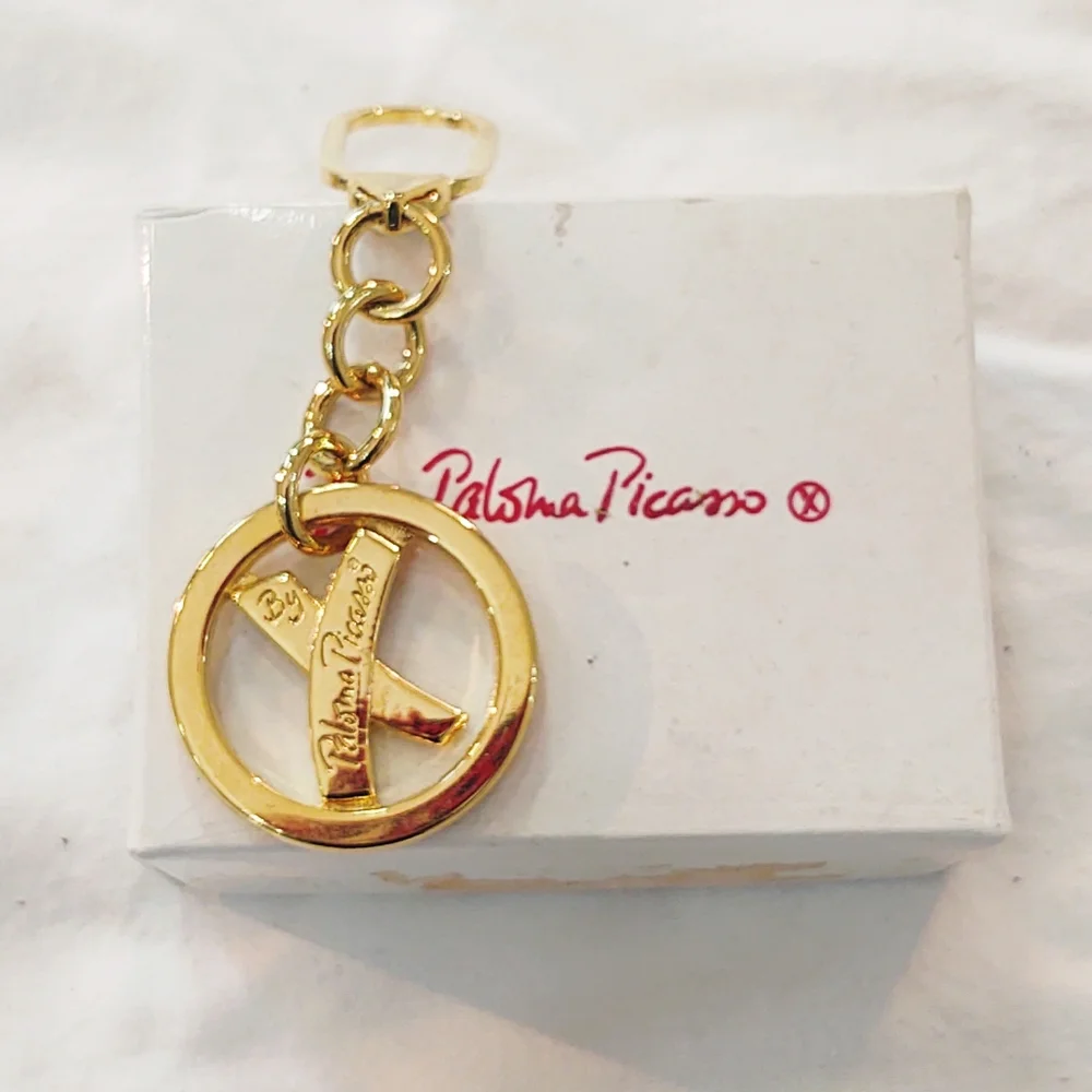 New Paloma Picasso Gold Plated X Keychain